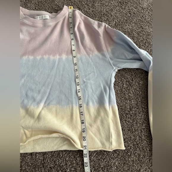 Rainbow tie dye patterned sweater medium spiritual gangster crew neck - Picture 13 of 13